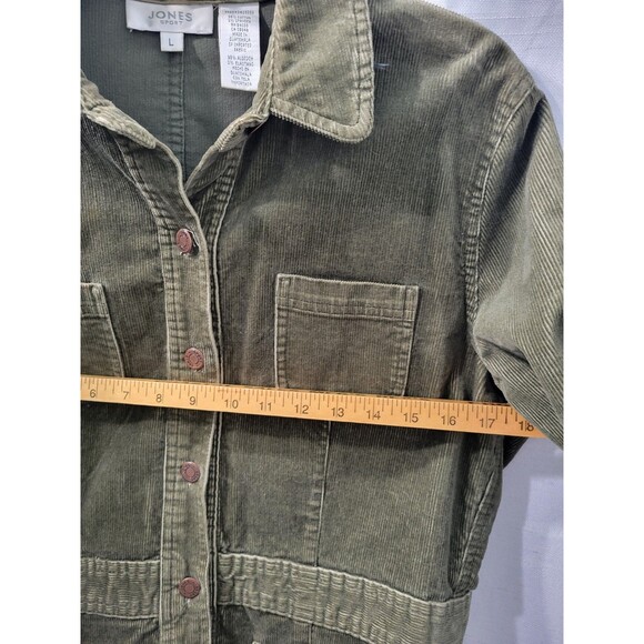 Jones Sport New York Signature Green Corduroy Jacket Size L - Picture 6 of 9